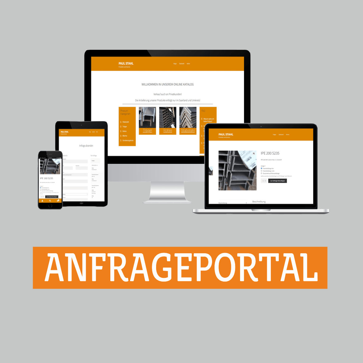 Stahl einfach online anfragen